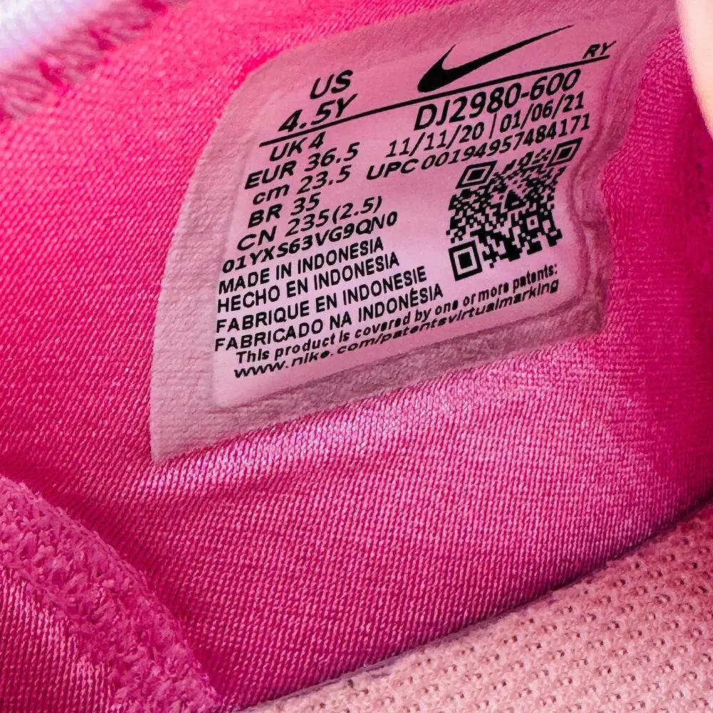 Nike Flex Plus SE (GS) Girls Running‎ Shoes Youth Girls Size 4.5 Pink DJ2980-600